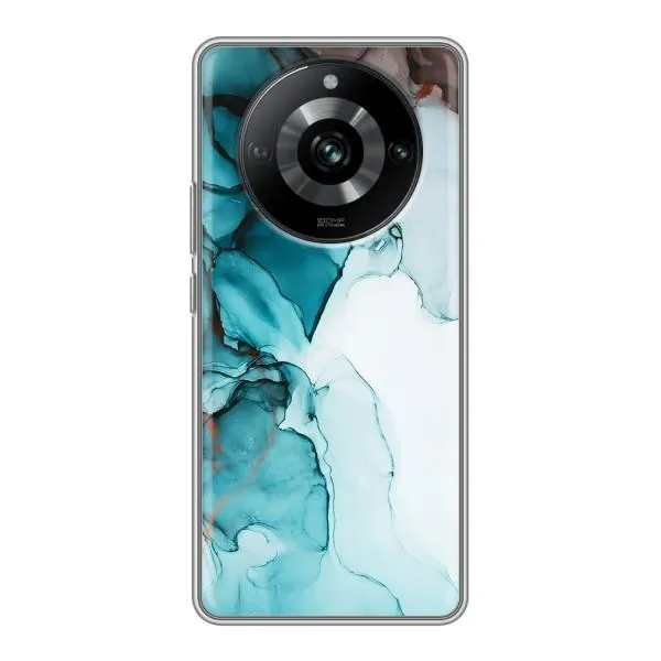 Чехол с принтом «Бирюзовый мрамор» для Realme 11