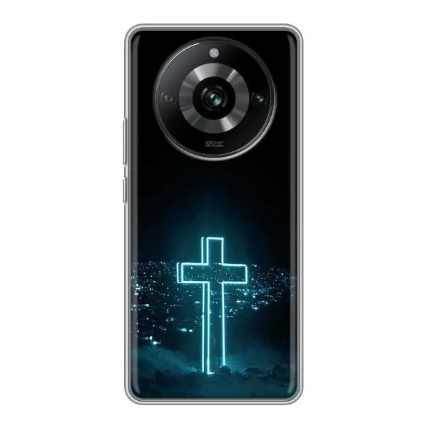 Чехол с принтом «Крест и город» для Realme 11