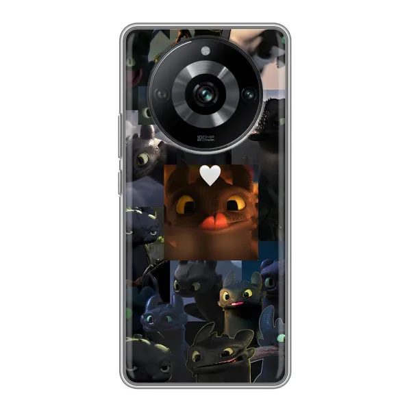 Чехол с принтом «Дракон коллаж» для Realme 11