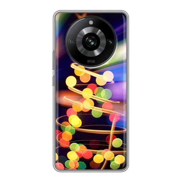 Чехол с принтом «Елка с гирлянд» для Realme 11 Чехол с принтом «Елка с гирлянд» для Realme 11