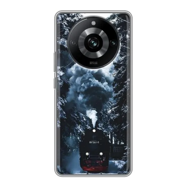 Чехол с принтом «Зимний поезд» для Realme 11