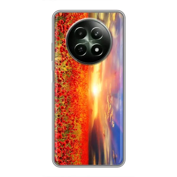 Чехол с принтом «Поле тюльпанов» для Realme 12 5G