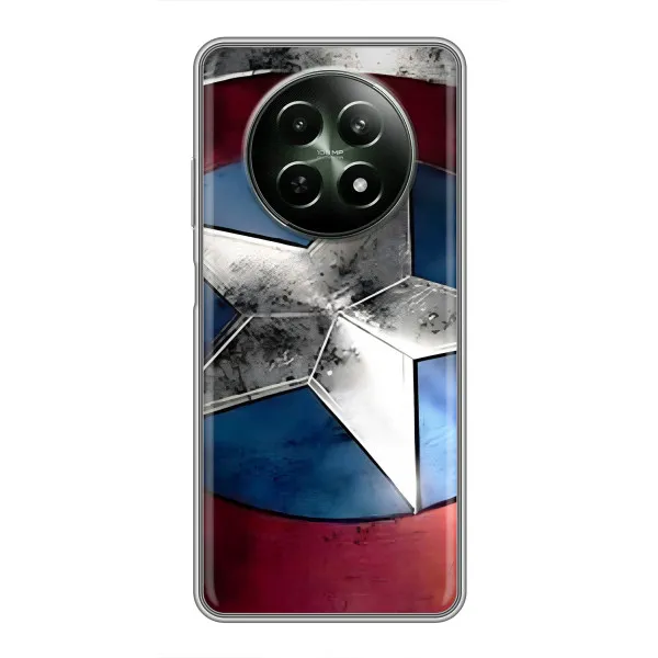 Чохол з принтом «Щит Капітана Америки» для Realme 12 5G Чохол з принтом «Щит Капітана Америки» для Realme 12 5G