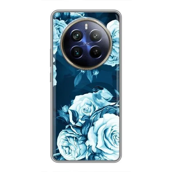 Чехол с принтом «Голубые Бутоны» для Realme 12 Plus