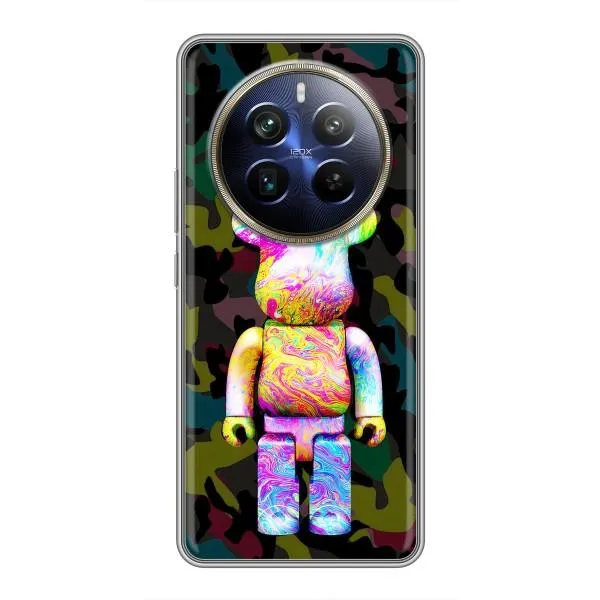 Чехол с принтом «Яркий Bearbrick» для Realme 12 Plus