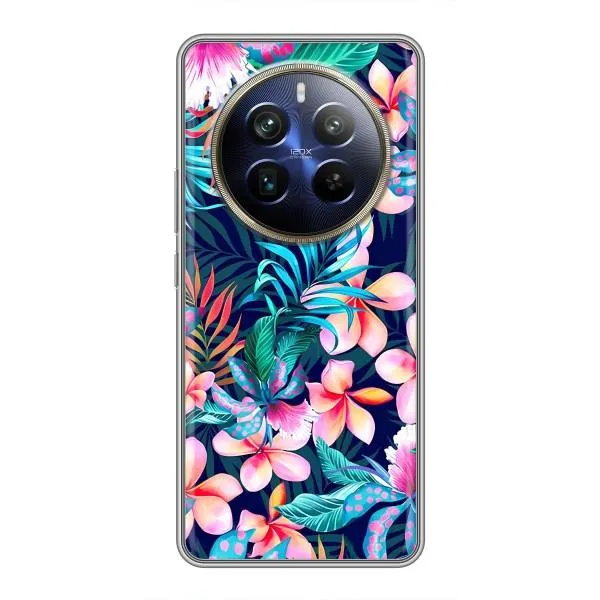 Чехол с принтом «Красочные цветы» для Realme 12 Plus