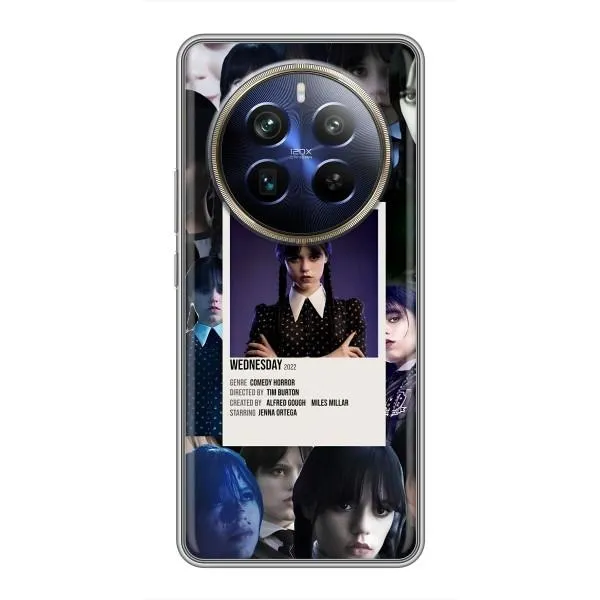 Чехол с принтом «коллаж Уэнздей» для Realme 12 Plus
