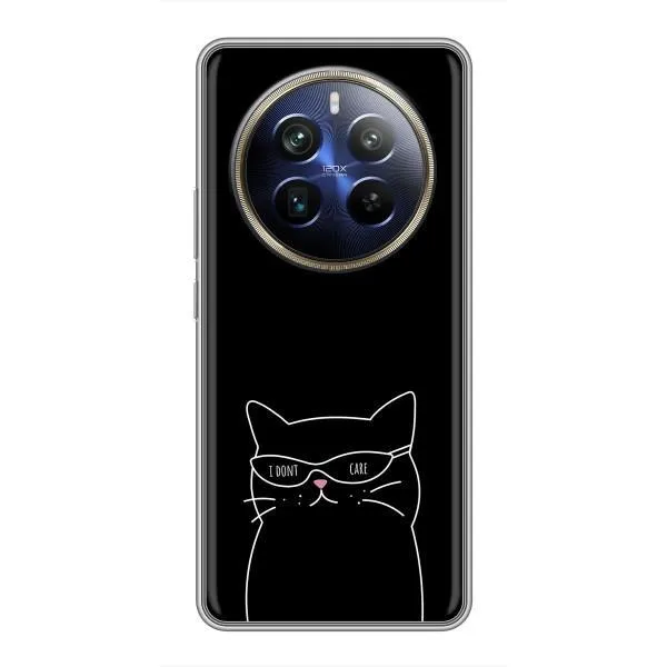 Чехол с принтом «Равнодушный кот» для Realme 12 Plus