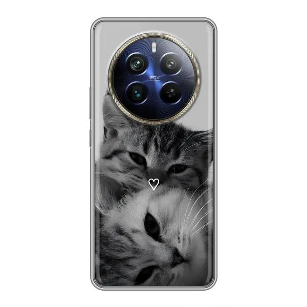 Чехол с принтом «Пара котов» для Realme 12 Plus