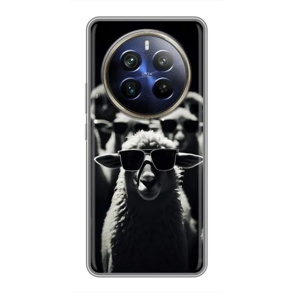 Чехол с принтом «Овечка в очках» для Realme 12 Plus