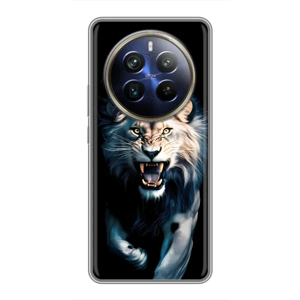 Чехол с принтом «Лев в темноте» для Realme 12 Plus