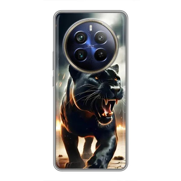 Чехол с принтом «Черная пантера» для Realme 12 Plus