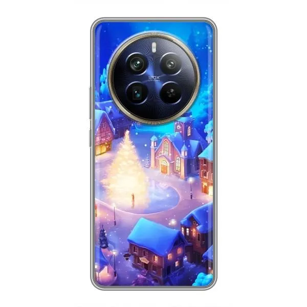 Чехол с принтом «Рождественский город» для Realme 12 Plus Чехол с принтом «Рождественский город» для Realme 12 Plus