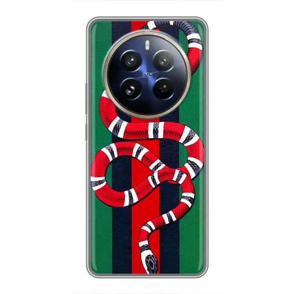 Чехол с принтом «Gucci змия» для Realme 12 Pro Plus Чехол с принтом «Gucci змия» для Realme 12 Pro Plus