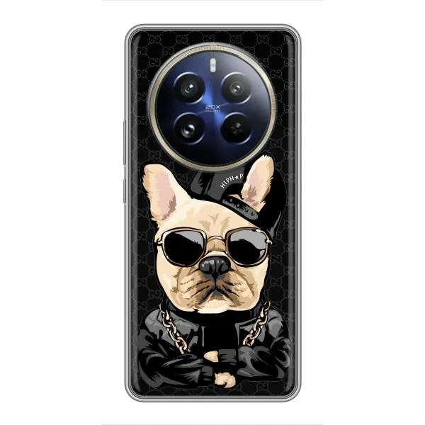 Чехол с принтом «Стильная собака» для Realme 12 Pro Plus