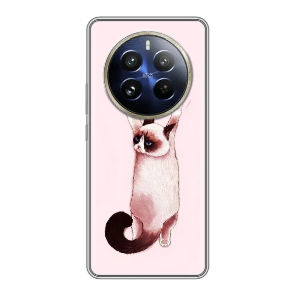 Чехол с принтом «Котик падает» для Realme 12 Pro Plus