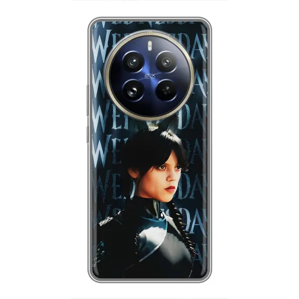 Чехол с принтом «Уэнздей кошка» для Realme 12 Pro Plus