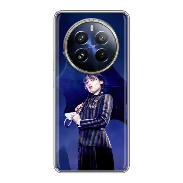 Чехол с принтом «Уэнздей с зонтом» для Realme 12 Pro Plus