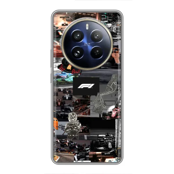 Чехол с принтом «Гоночный коллаж Ф1» для Realme 12 Pro Plus Чехол с принтом «Гоночный коллаж Ф1» для Realme 12 Pro Plus