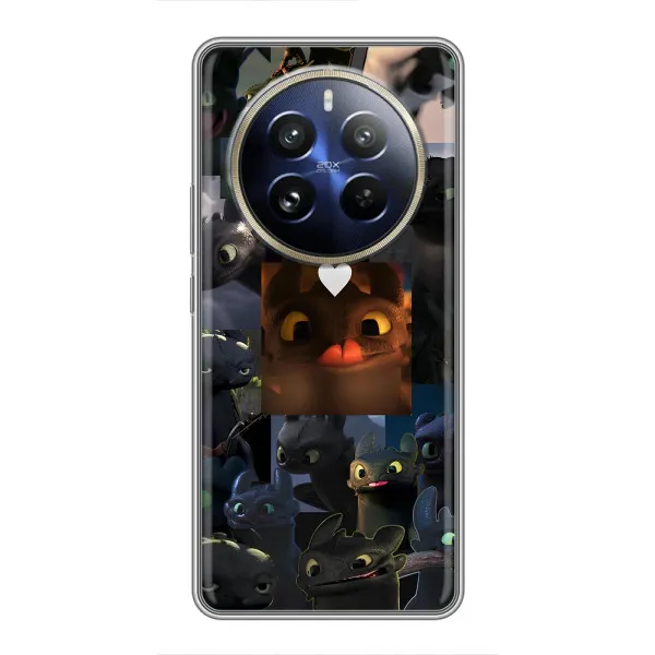 Чехол с принтом «Дракон коллаж» для Realme 12 Pro Plus
