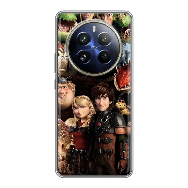 Чехол с принтом «Персонажи дракона» для Realme 12 Pro Plus