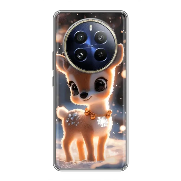 Чехол с принтом «Олененок» для Realme 12 Pro Plus