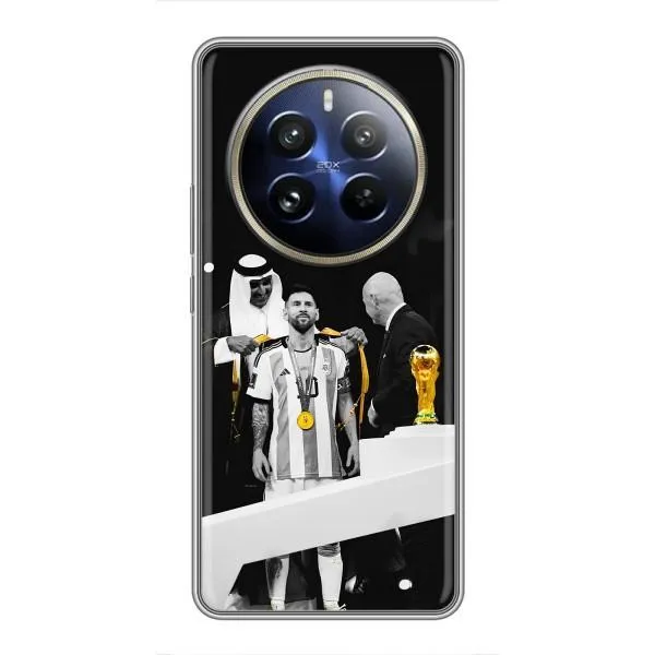 Чехол с принтом «Месси в накидке» для Realme 12 Pro