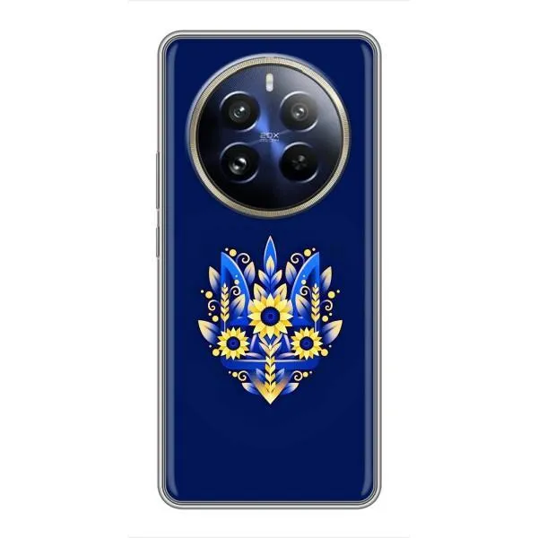 Чехол с принтом «Цветочный Герб» для Realme 12 Pro