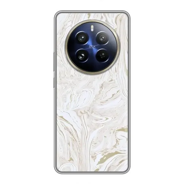 Чехол с принтом «Белый мрамор» для Realme 12 Pro