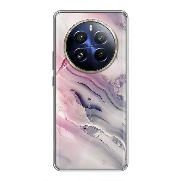 Чехол с принтом «Пурпурный Мрамор» для Realme 12 Pro