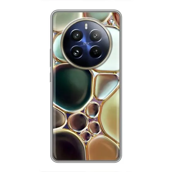 Чехол с принтом «Радужный Мрамор» для Realme 12 Pro