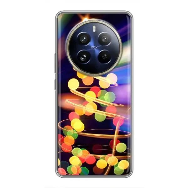 Чехол с принтом «Елка с гирлянд» для Realme 12 Pro Чехол с принтом «Елка с гирлянд» для Realme 12 Pro