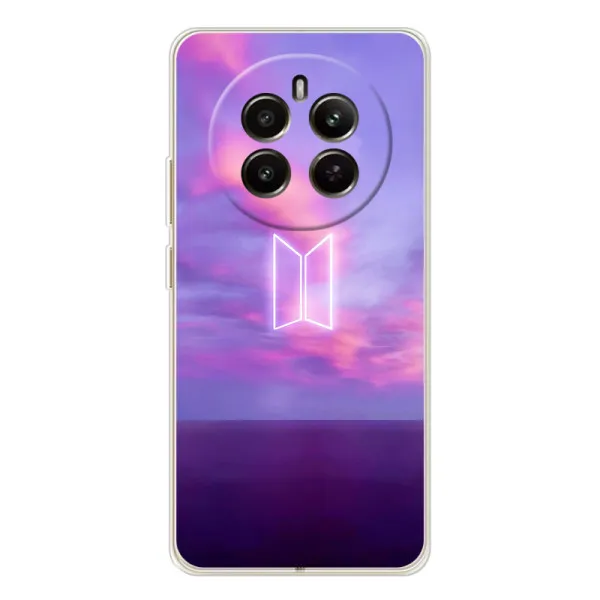 Чохол з принтом «BTS логотип» для Realme 12 Чохол з принтом «BTS логотип» для Realme 12
