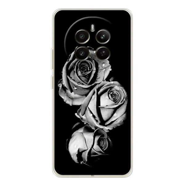 Чохол з принтом «Чорна троянда» для Realme 12