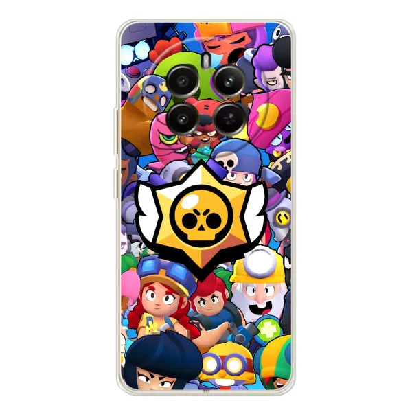 Чехол с принтом «Лого Brawl Stars» для Realme 12 Чехол с принтом «Лого Brawl Stars» для Realme 12
