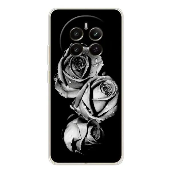 Чехол с принтом «Черная роза» для Realme 13 4G