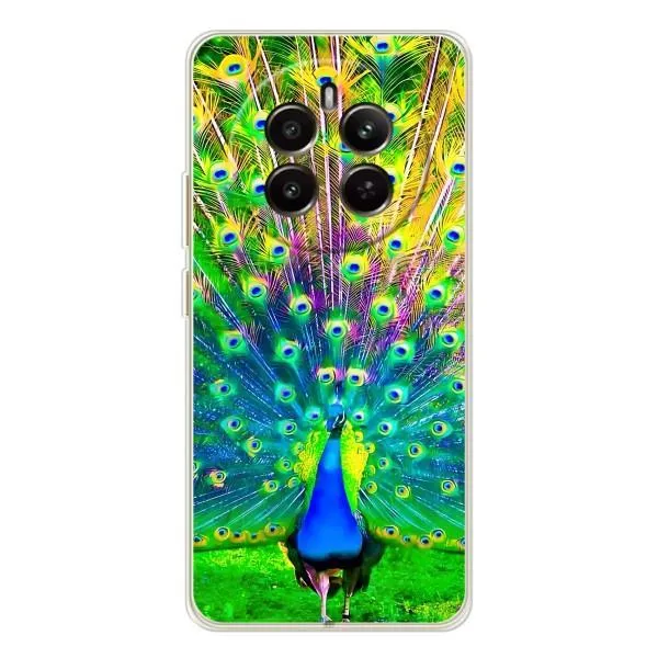 Чехол с принтом «Яркий Павлин» для Realme 13 4G