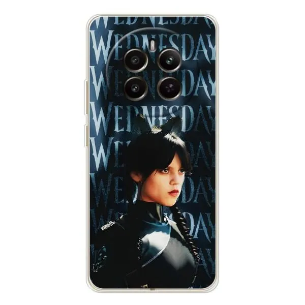 Чехол с принтом «Уэнздей кошка» для Realme 13 4G Чехол с принтом «Уэнздей кошка» для Realme 13 4G