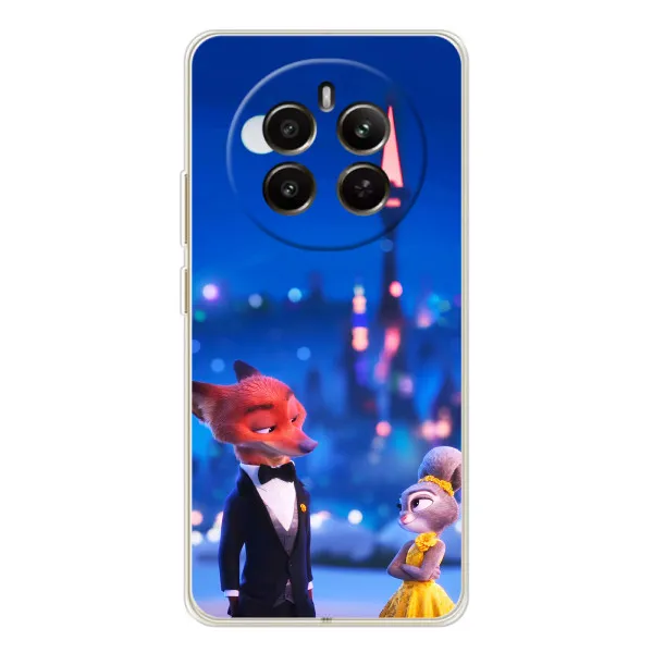 Чехол с принтом «Романтический вечер Зверополис» для Realme 13 4G