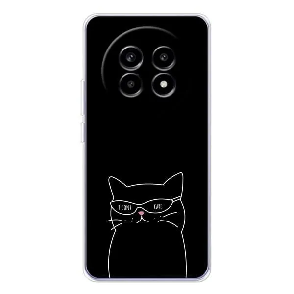 Чехол с принтом «Равнодушный кот» для Realme 13 Pro Plus Чехол с принтом «Равнодушный кот» для Realme 13 Pro Plus
