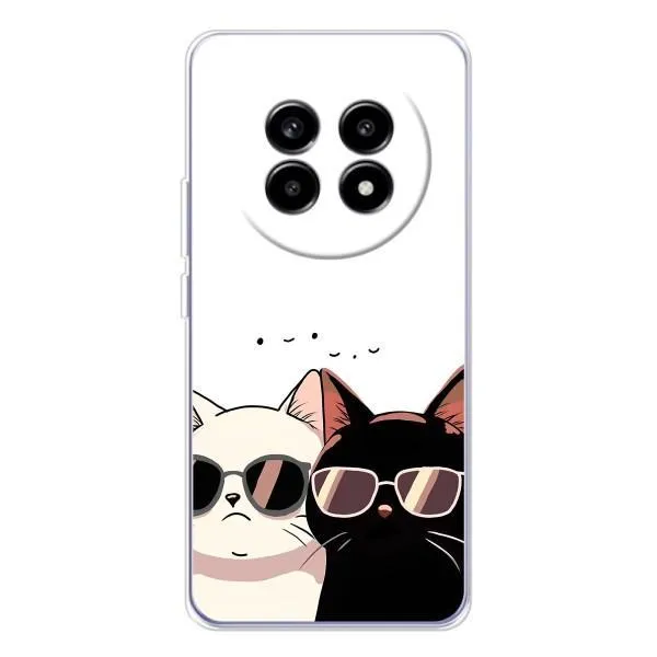 Чехол с принтом «Коты в очках» для Realme 13 Pro Plus Чехол с принтом «Коты в очках» для Realme 13 Pro Plus