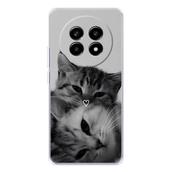 Чехол с принтом «Пара котов» для Realme 13 Pro Plus Чехол с принтом «Пара котов» для Realme 13 Pro Plus