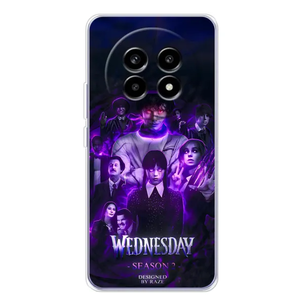 Чехол с принтом «Фиолетовая магия Уэнздей» для Realme 13 Pro Plus Чехол с принтом «Фиолетовая магия Уэнздей» для Realme 13 Pro Plus