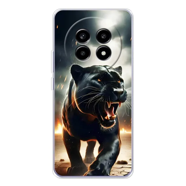 Чехол с принтом «Черная пантера» для Realme 13 Pro Plus Чехол с принтом «Черная пантера» для Realme 13 Pro Plus