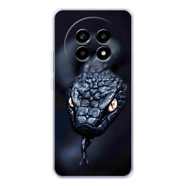 Чехол с принтом «Черная змея» для Realme 13 Pro Plus Чехол с принтом «Черная змея» для Realme 13 Pro Plus