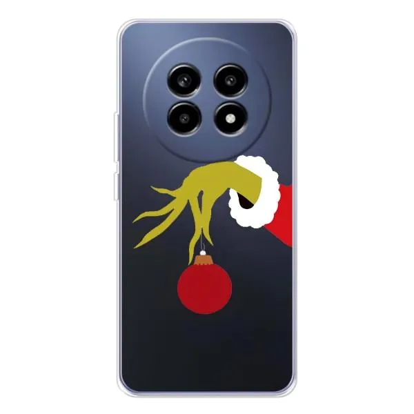 Чехол с принтом «Гринч с игрушкой» для Realme 13 Pro Plus Чехол с принтом «Гринч с игрушкой» для Realme 13 Pro Plus
