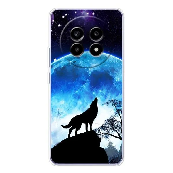 Чохол з принтом «Вовк на місяць» для Realme 13 Pro Чохол з принтом «Вовк на місяць» для Realme 13 Pro