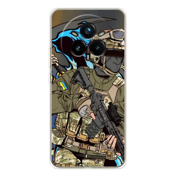 Чехол с принтом «Воин ВСУ» для Realme 14 Pro 5G