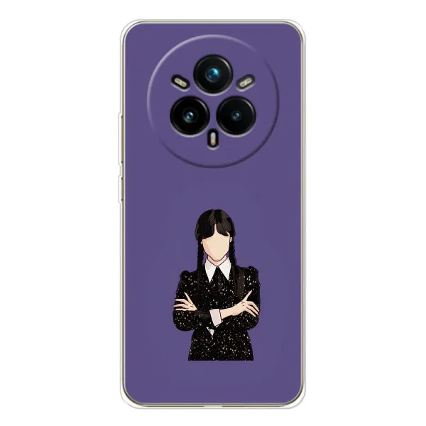 Чохол з принтом «Венздей у чорному» для Realme 14 Pro 5G