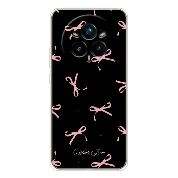 Чохол з принтом «Банти на чорному» для Realme 14 Pro 5G